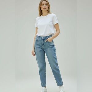 Vintage JG Hook 80s/90s High Rise Tapered Mom Jeans USA 100% Cotton Size 18 Tall